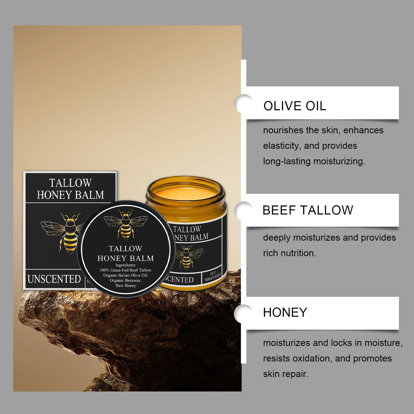 Natural Unscented Beef Tallow