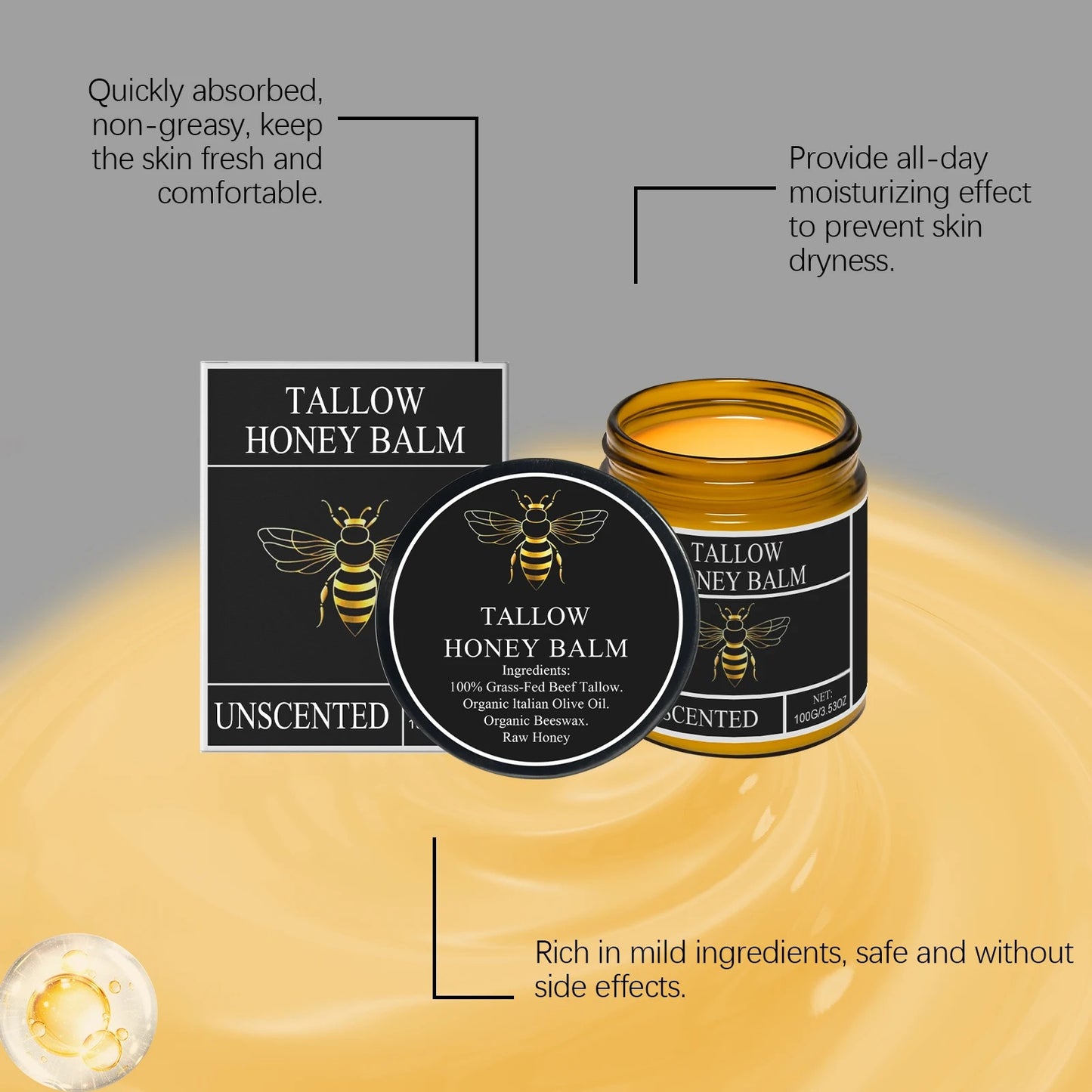 Natural Unscented Beef Tallow